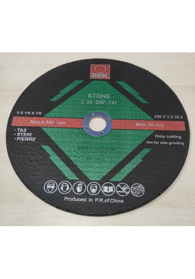Dbk 230x3 Stone Mermer-granit Doğal Taş Kesme Diski