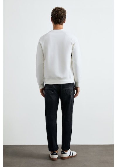 Lufian Cooper Erkek Sweatshirt 112030198 Ekru