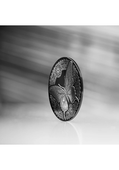 Agakulche Kelebek Gümüş Sikke Coin