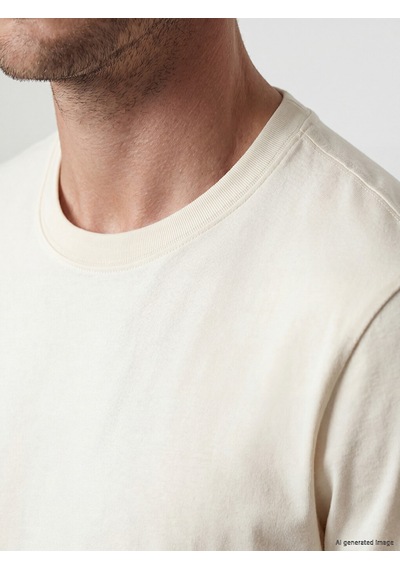 Lcwaıkıkı Classic Bej Regular Fit Basic Erkek Dry Touch Tişört