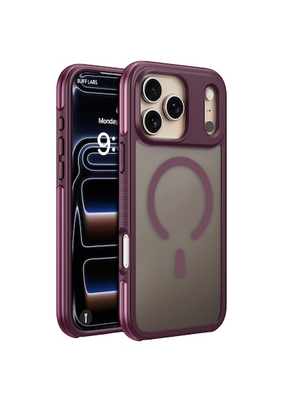 Buff Apple iPhone Uyumlu 18 Pro /17 Pro Magsafe Air Bumper Kılıf Dark Cherry Kiraz