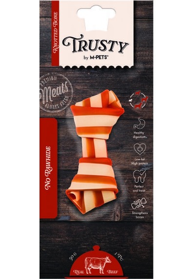 M-pets Trusty Tatlı Patatesli Biftekli Düğüm Kemik 50 Gr 12,7 Cm