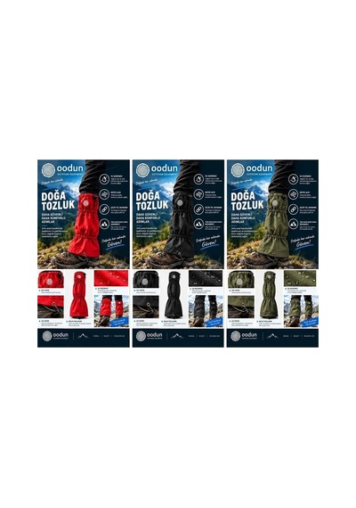 Oodun Terrax Outdoor Kırmızı Tozluk