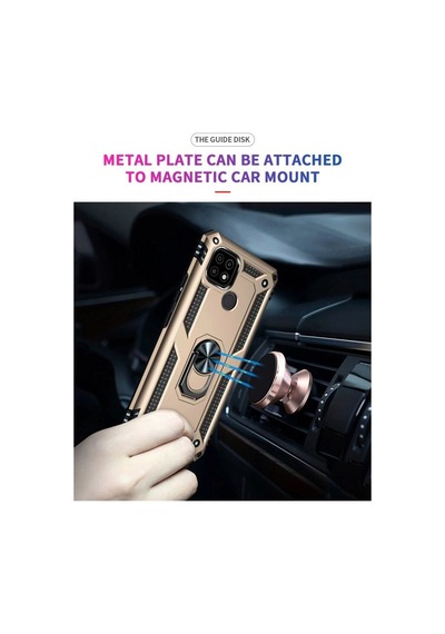 Realme C21 Kılıf Sofya Yüzüklü Silikon Kapak