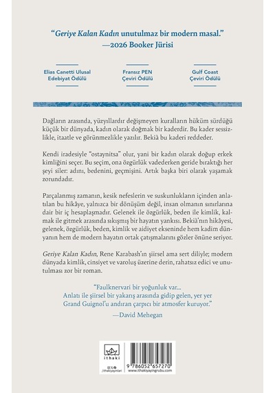 Geriye Kalan Kadın: 2026 Uluslararası Booker Ödülü Finalisti