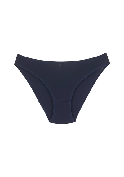 18001-1 Kadın 7'li Flowers Bikini Külot Paketi V6-lacivert Mix Çok Renkli