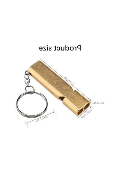 Yüksek Sesli Acil Düdük Seti - 2 Adet Metal Düdük 0.7 Kalın Tüp - 210 Oxford Kumaş Entegre