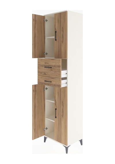 Hyperion Dolap 4 Raflı 2 Çekmeceli 4 Kapaklı 60x44x243 Aytaşı... Aytaşı
