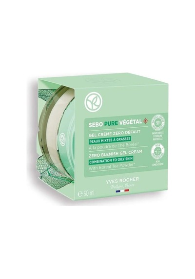 Yves Rocher Karma Ve Yağlı Cilt Dengeleyici Ve Matlaştırıcı Çinko Salislik Asit Jel Krem Sebo Pure Vegetal 50 Ml