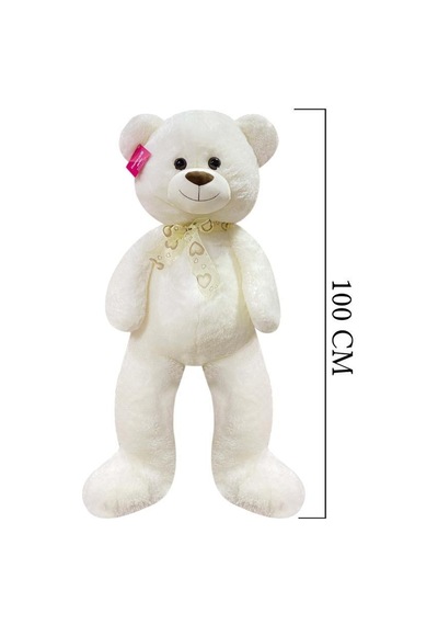 Selay Toys Peluş Ayı Puffy Salaş Ayı Oyuncak 100 Cm Ekru 1192