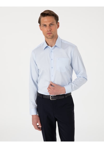 Pierre Cardin Erkek Açık Mavi Gömlek Basic 50302972-vr003 Açik Mavi