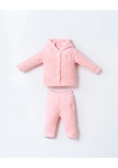 U.S. Polo Assn. U.s.polo Kız Bebek Welsoft 2li Takım - Pudra Pudra