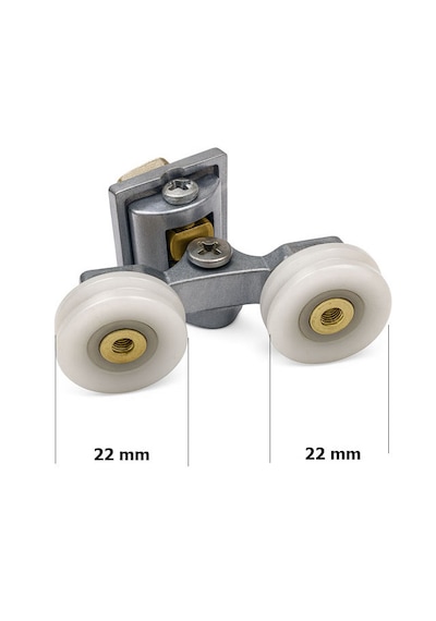 Ayrıntıshop Duşakabin Kanallı Tekerleği 22mm 1 Adet Krom