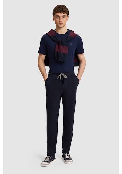 U.S. Polo Assn. Erkek Lacivert Slim Fit Bağcıklı Eşofman Altı 50329409-vr033