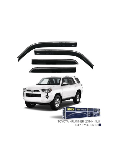 Niken Toyota 4runner 2014- Kromlu Cam Rüzgarlığı 4 Lü