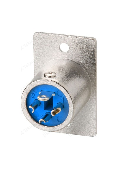 Panel Montajlı 3 Pin XLR Erkek Şase Konnektör