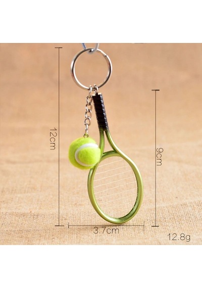 Bakgelal Tenis Raketi Anahtarlık Tenis Topu Figürlü Sportif Hediyelik Çanta Ve Anahtar Aksesuarı - 9002328264431