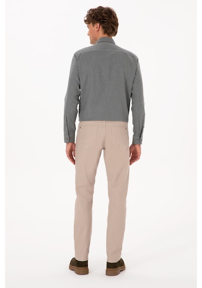 U.S. Polo Assn. Erkek Koyu Bej Slim Fit Kanvas / Chino Pantolon 50310340-VR088
