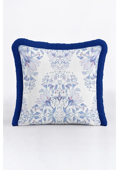 Çiçekli Vintage Floral Saçaklı Yastık Kılıfı - Romantik Bahar Mavi Lacivert Püsküllü Kırlent Kılıfı Kadim Yörünge Nova Çiçekli Vintage Floral Saçaklı Yastık Kılıfı - Romantik Bahar Mavi Lacivert Püsküllü Kırlent Kılıfı Kadim Yörünge Nova