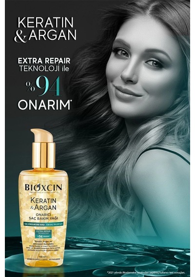 Keratin & Argan Onarıcı Şampuan 300ml + Keratin Argan Saç Bakım Yağı + Saç Kremi Tüm Saç Tipleri