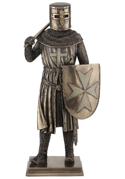 Veronese Koleksiyon Baltalı Haçlı Şovalye Figür 14x31cm