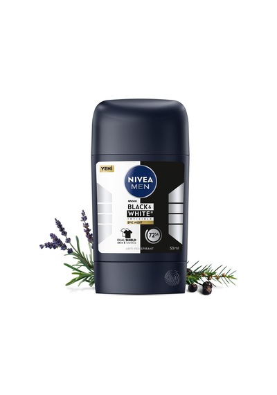 Men Erkek Stick Deodorant Black&white Invisible Epic Night 50 Ml,72 Saat Terleme Karşıtı,kumaş Koruması,alkolsüz