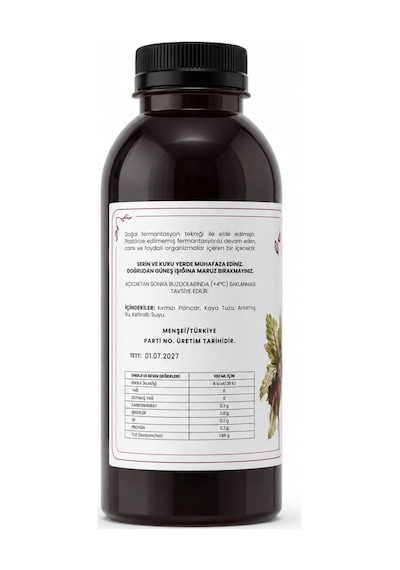 12 Adet Pancar Kvass 500 Ml. Pet Şişede