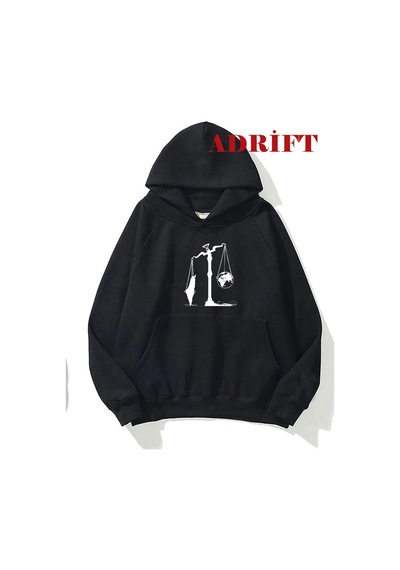 Tarzsokak Unisex Kudüs Çığlık Sweatshirt Hoodie Kapşonlu Siyah