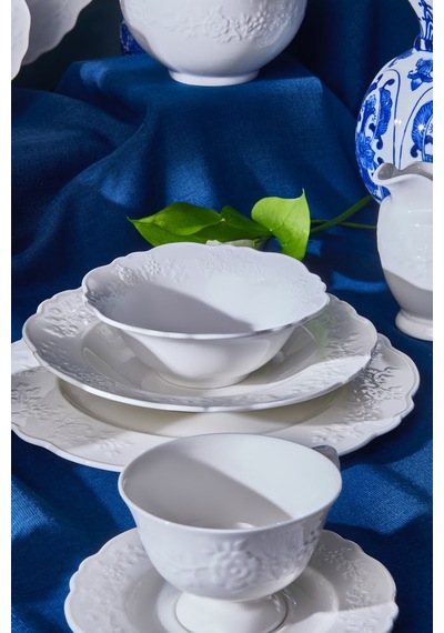 Karaca Beatrice Çukur Tabak 22 Cm Beyaz