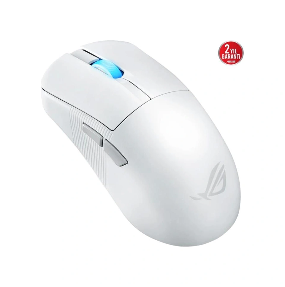 Asus Rog Harpe Ace Mini Beyaz Şarjlı Optik Kablolu/kablosuz Oyuncu Mouse 10L