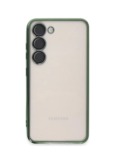 Samsung Galaxy Uyumlu  S24 Kılıf Razer Lensli Silikon - Yeşil Çok Renkli