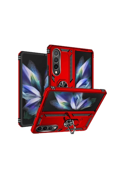 Galaxy Z Fold 4 Uyumlu Zore Vega Kılıf-kırmızı Kirmizi