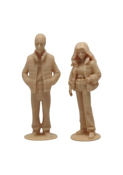 Erkek Ve Kadın 4cm Maket Malzemesi Boyasız