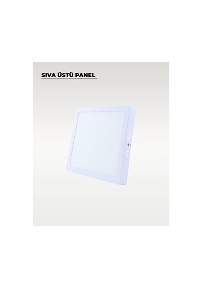 18w Sıva Üstü Kare Led Panel Beyaz Işık Genel