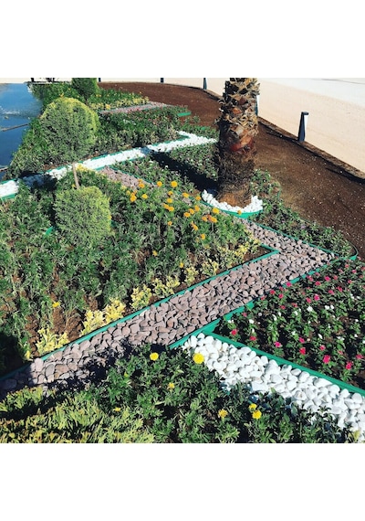 Plastik Çim Sınırlayıcı Düz 25 Mt Yeşil