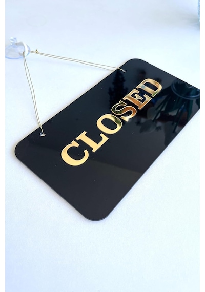 Open/closed Kapı Tabelası Tüm İşletmeler İçin Şık Ve Sade Tasarım Diğer