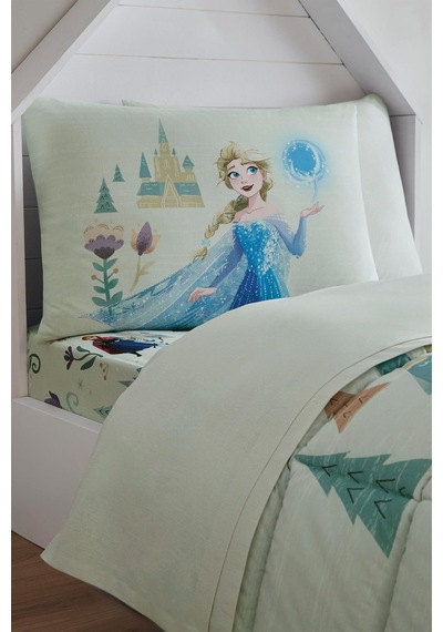 Frozen Love Disney Lisanslı Tek Kişilik Çocuk Uyku Seti Ekru