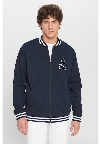 AC&Co / Altınyıldız Classics Erkek Lacı 2 İplik Pamuklu Standart Fit Normal Kesim Fermuarlı Kolej Yaka Yan Cepli Sweatshirt Lacı AC&Co / Altınyıldız Classics Erkek Lacı 2 İplik Pamuklu Standart Fit Normal Kesim Fermuarlı Kolej Yaka Yan Cepli Sweatshirt Lacı