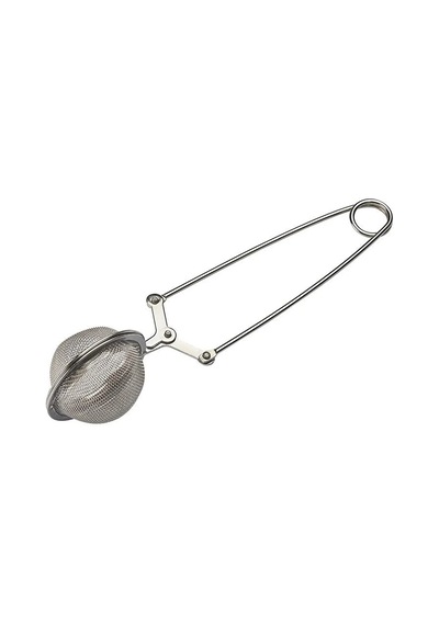 Paslanmaz Çelik Bitki Çayı Demleme Süzgeci Maşalı Çay Süzgeci Silver