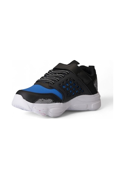 019 Çocuk Rahat Sneaker Siyah/saks Mavi