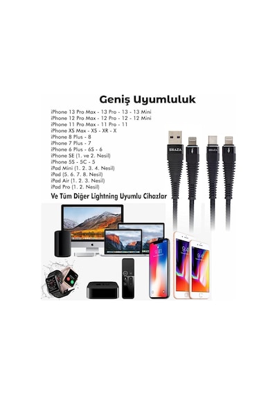 Shaza Usb Type C Pd 5a 100 W Örgülü Hızlı Şarj Ve Data Kablosu 1 Metre