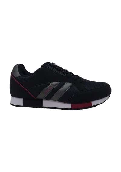 Lescon Boston 5 Erkek Siyah Bağcıklı Sneakers Spor Ayakkabı Siyah