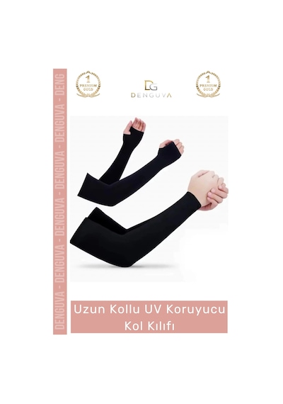 Denguva Kolkılıfı Uzun Kollu Ter Emici Esnek Sporcu Bisiklet Koşu Outdoor Güneş Koruma Uv Koruyucu Kol Kılı