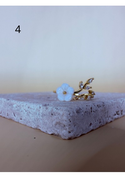 Rhea Jewelry Ayarlanabilir Kadın Yüzük Taşlı Gold Silver Minimal Bijuteri Yüzük Modeli Altın