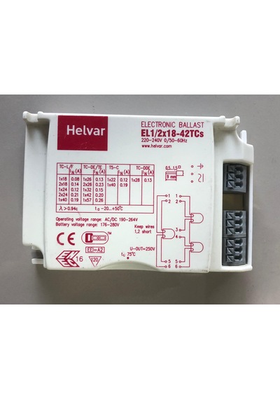 Helvar Elektronik Balast El 1/2x18-42w