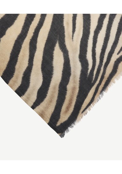Yargıcı Zebra Desenli Yün Şal 26kksl1112x 320 Çok Renkli