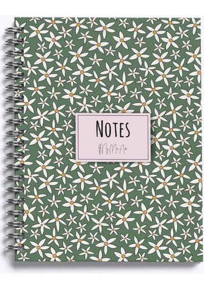 Starflower-midi 14x20 Çizgili Defter Yeşil