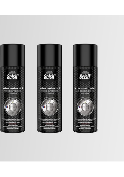 Selsil Arabalar İçin Klima Temizleyici Sprey Üçlü Set - Kötü Koku  150 ML
