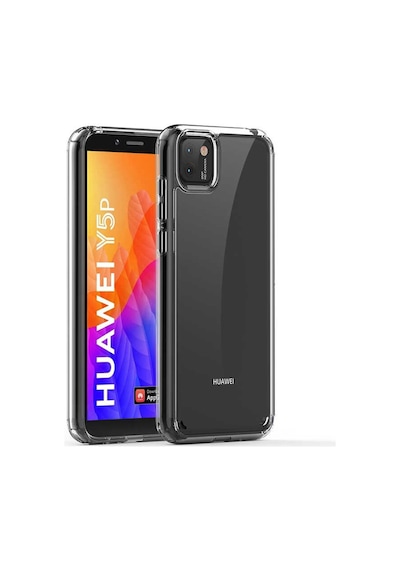 Huawei Y5P Kılıf Zore Coss Şeffaf Sert Silikon Kılıf Renksiz