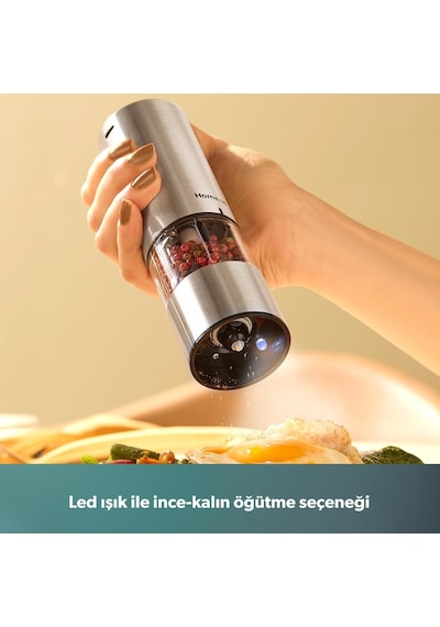 Jumbo X Homend Grindgo 6003h Şarjlı Baharat Değirmen Seti Genel